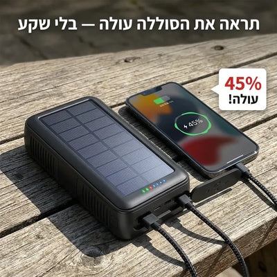 Solar Hand Crank Power Bank