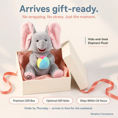 Hide-and-Seek Elephant Plush