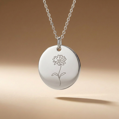 Sofia's Birth Flower Pendant | 18K Gold