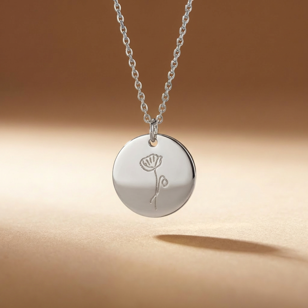 Sofia's Birth Flower Pendant | 18K Gold