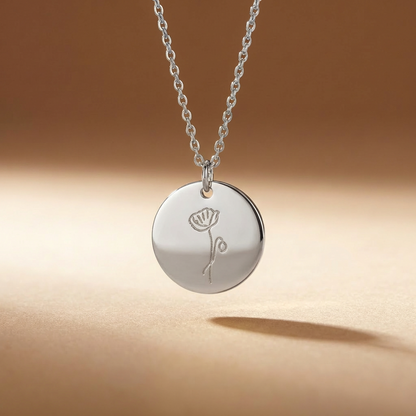 Sofia's Birth Flower Pendant | 18K Gold