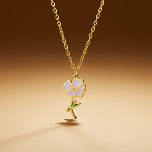 August birth flower necklace