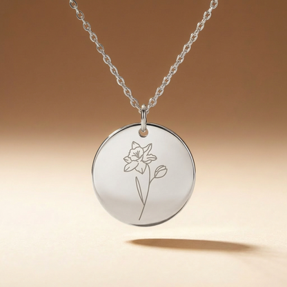 Sofia's Birth Flower Pendant | 18K Gold