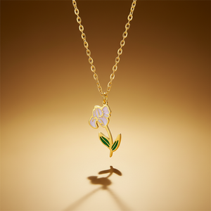 February birth flower necklace