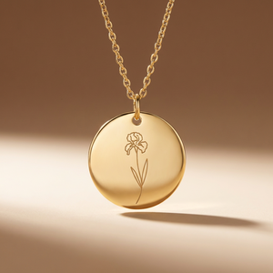 February birth flower necklace