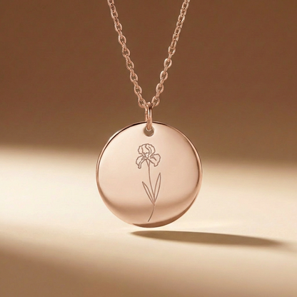 Sofia's Birth Flower Pendant | 18K Gold