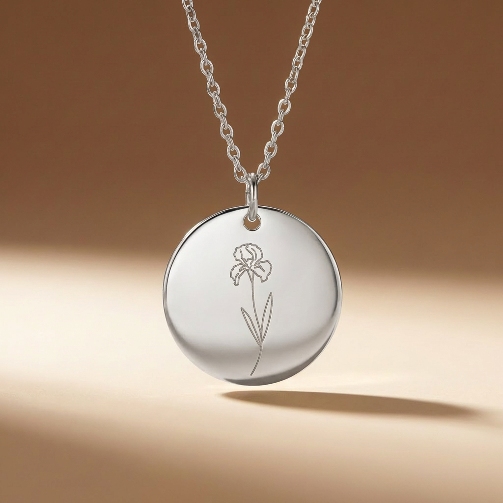 Sofia's Birth Flower Pendant | 18K Gold