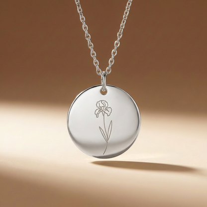 Sofia's Birth Flower Pendant | 18K Gold