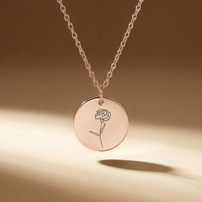Sofia's Birth Flower Pendant | 18K Gold