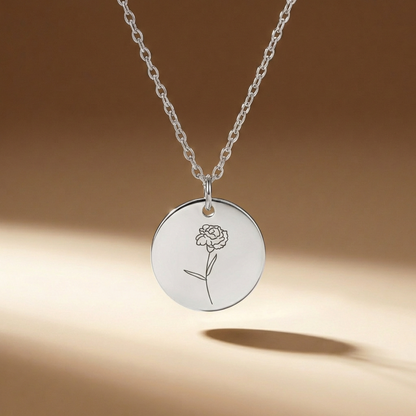 Sofia's Birth Flower Pendant | 18K Gold