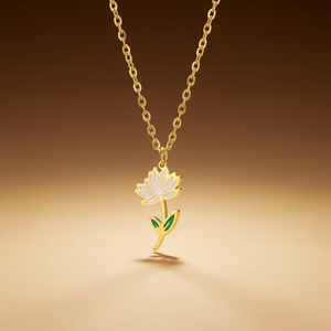 July birth flower necklace