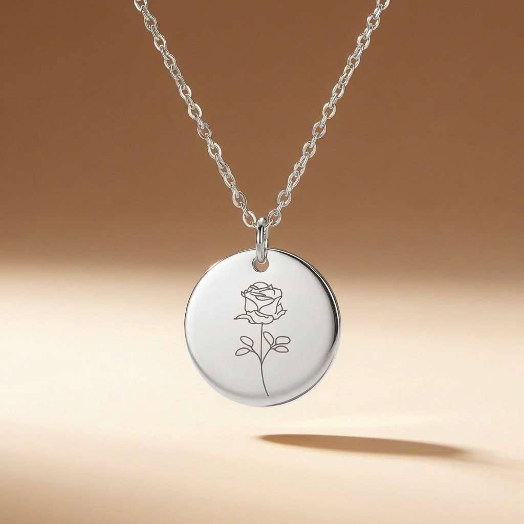 Sofia's Birth Flower Pendant | 18K Gold