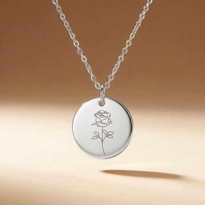 Sofia's Birth Flower Pendant | 18K Gold