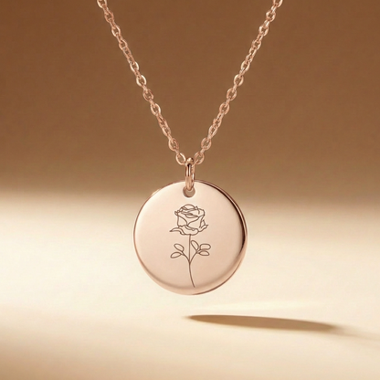 Sofia's Birth Flower Pendant | 18K Gold