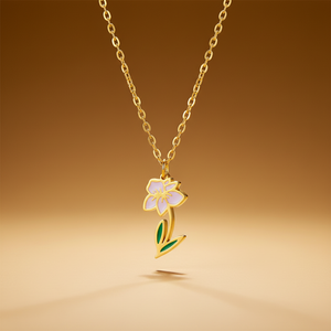 March birth flower necklace