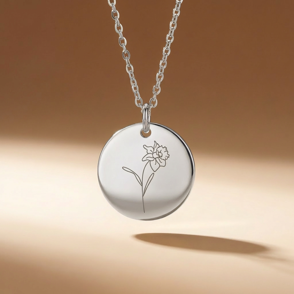 Sofia's Birth Flower Pendant | 18K Gold