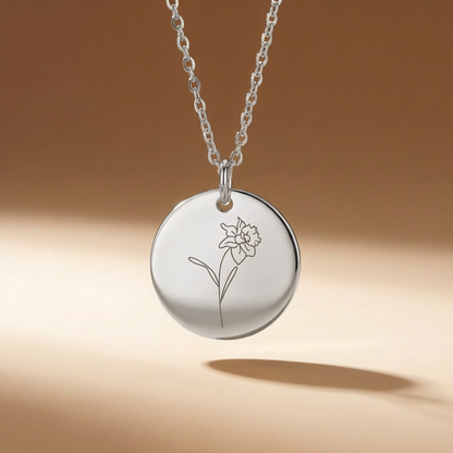 Sofia's Birth Flower Pendant | 18K Gold