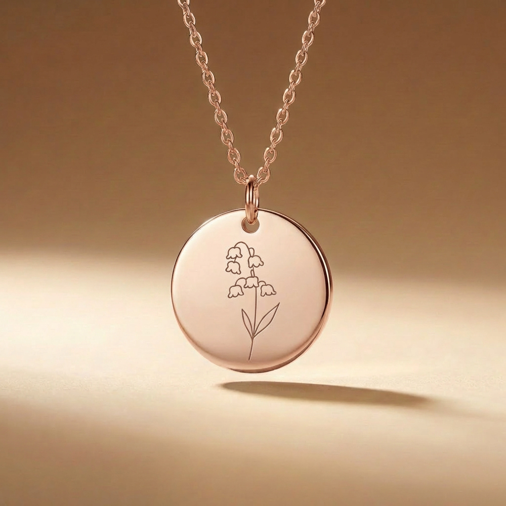 Sofia's Birth Flower Pendant | 18K Gold