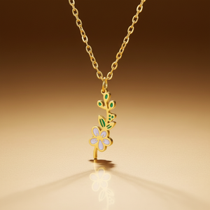 May birth flower necklace
