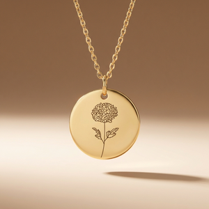 November birth flower necklace