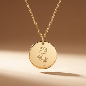 October birth flower necklace