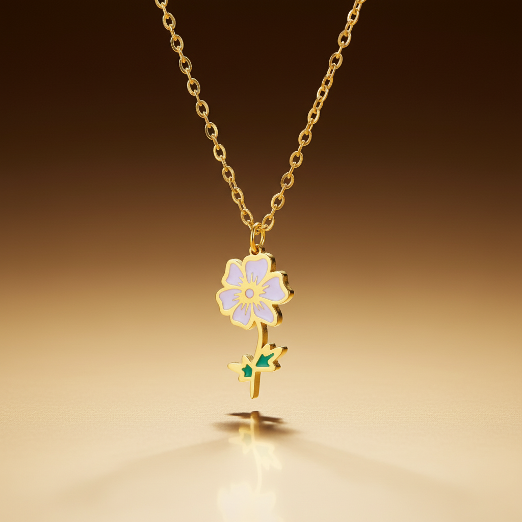 Sofia's Birth Flower Necklace