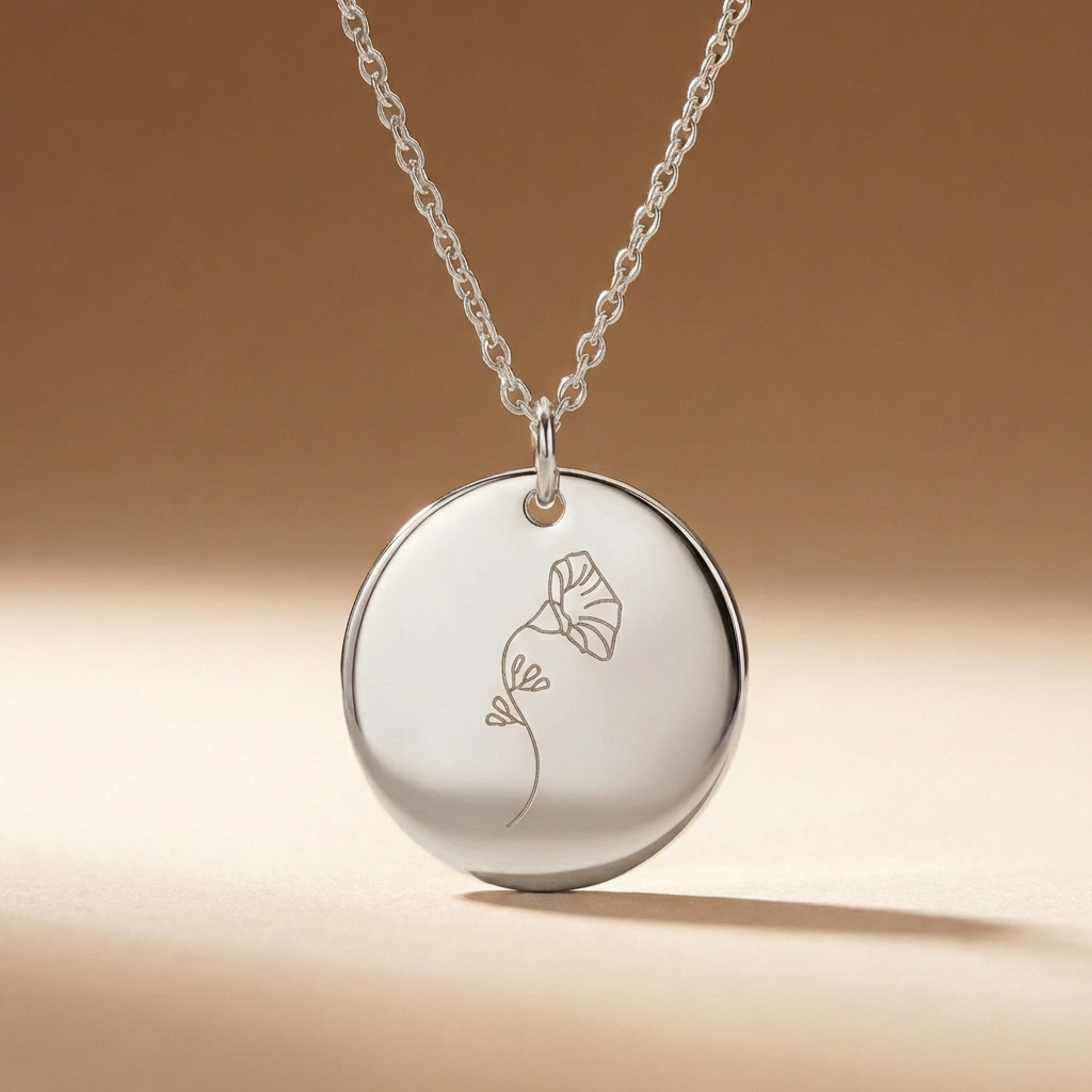 Sofia's Birth Flower Pendant | 18K Gold