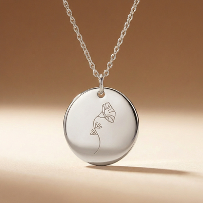 Sofia's Birth Flower Pendant | 18K Gold