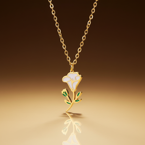 September birth flower necklace