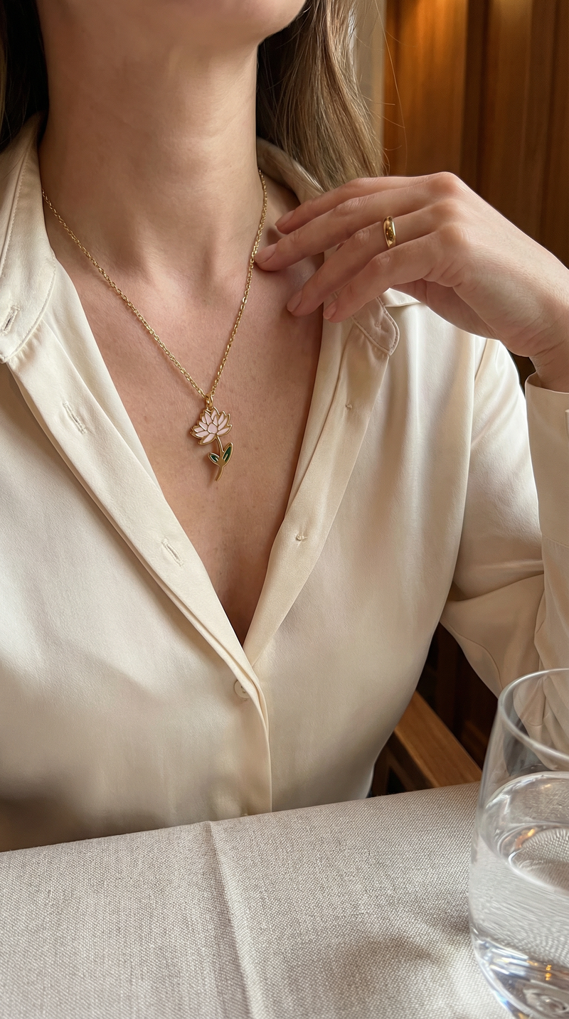 Customer wearing jewelry