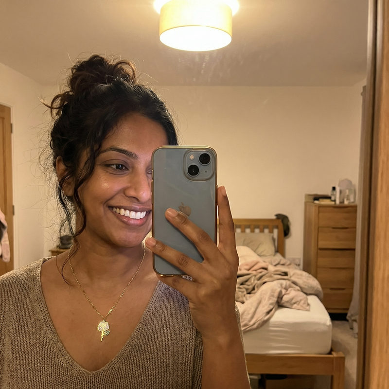 Customer wearing jewelry