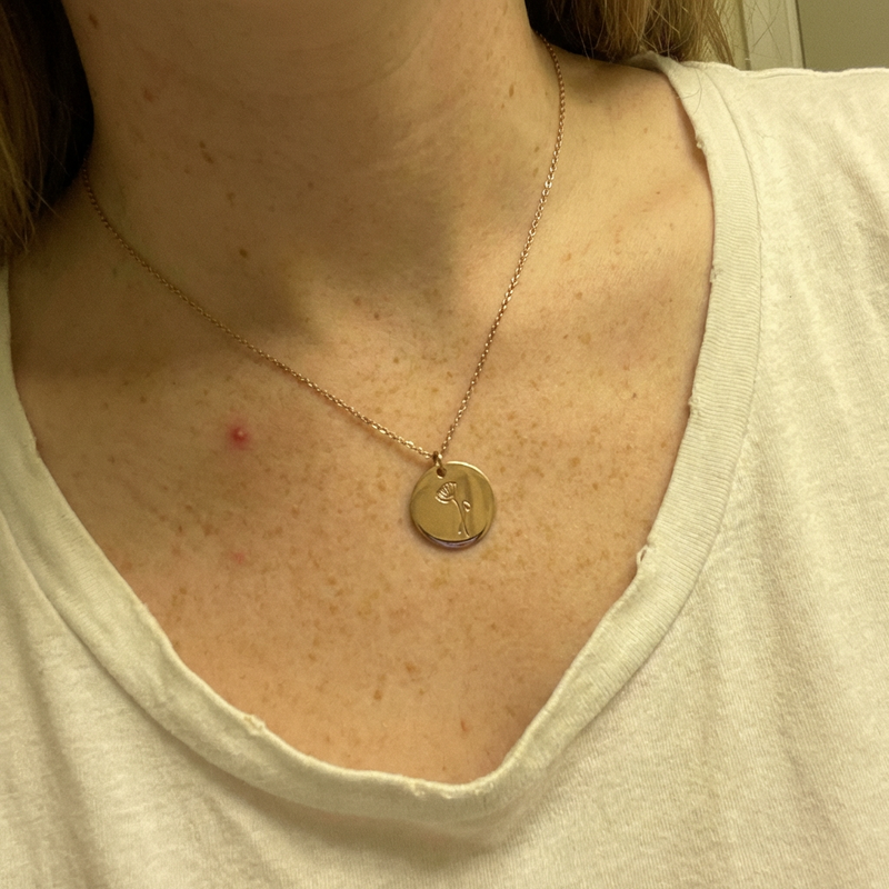 Customer wearing jewelry