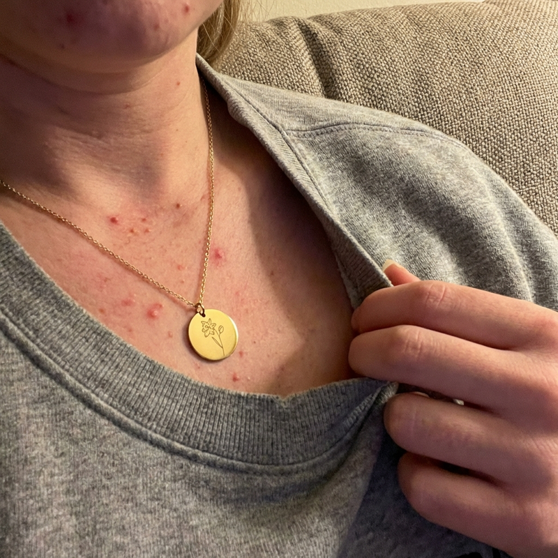 Customer wearing jewelry