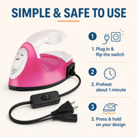 Mini Craft Heat Press Iron 2