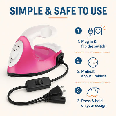 Mini Craft Heat Press Iron 2