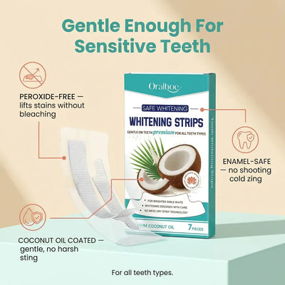 Oralhoe Coconut Oil Whitening Strips