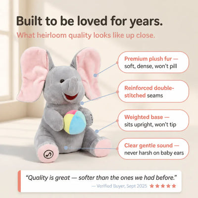 Hide-and-Seek Elephant Plush