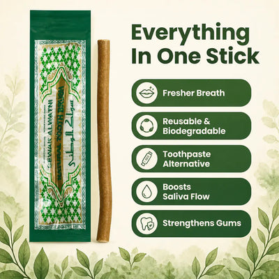 Natural Miswak Toothbrush Stick